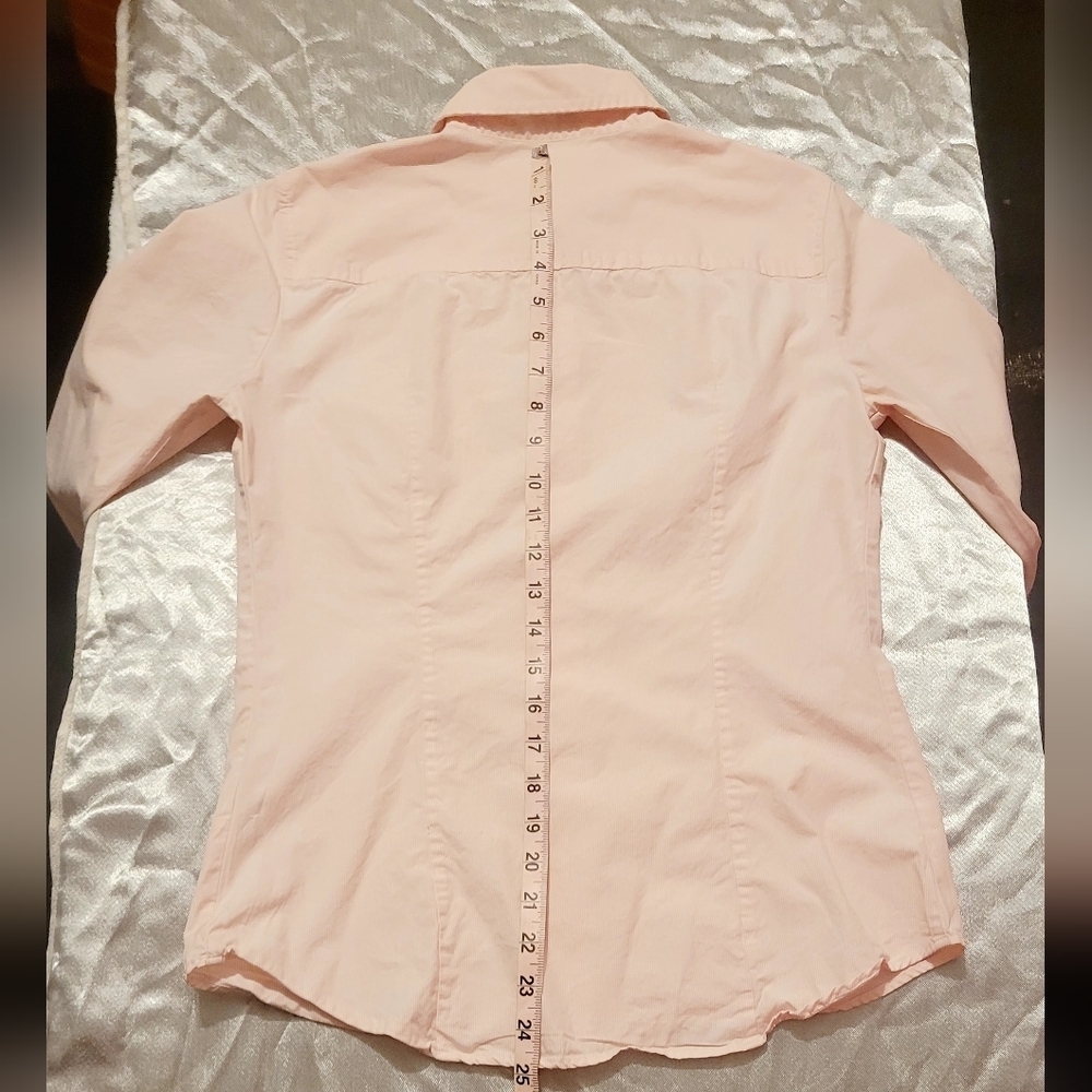 J Crew Haberdashery women's Button Down Blouse With Seer Sucker Design Small - Picture 7 of 7